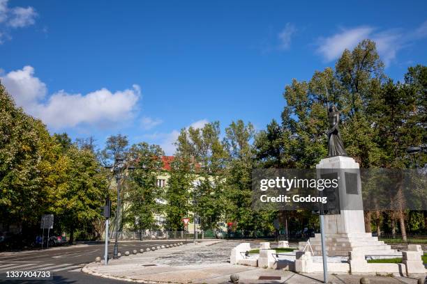 Statue of Liberty in Cetinje, Montenegro.