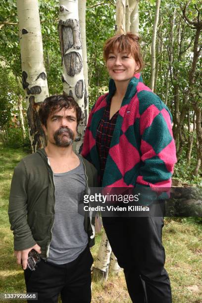 Peter Dinklage and Erica Schmidt attend the Telluride Film Festival on September 02, 2021 in Telluride, Colorado.