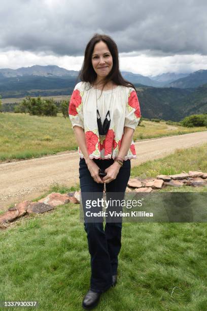 Mary-Louise Parker attends the Telluride Film Festival on September 02, 2021 in Telluride, Colorado.