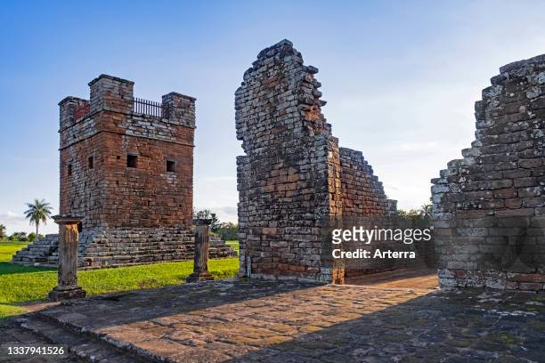 La Santisima Trinidad de Paran‡. Most Holy Trinity of Paran‡, ruins of Jesuit reduction in Trinidad. Trinity near Encarnaci—n, Itapœa, Paraguay.