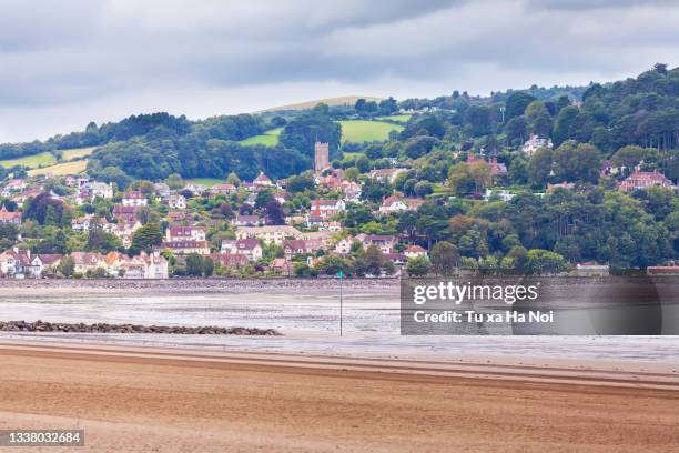 minehead beach - minehead stock-fotos und bilder