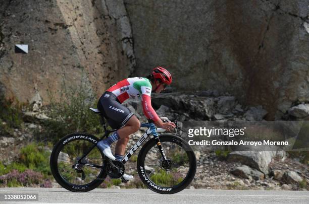 Elisa Longo Borghini of Italy and Team Trek - Segafredo sprints during the 7th Ceratizit Challenge By La Vuelta 2021 - Stage 2 a 7,3km individual...