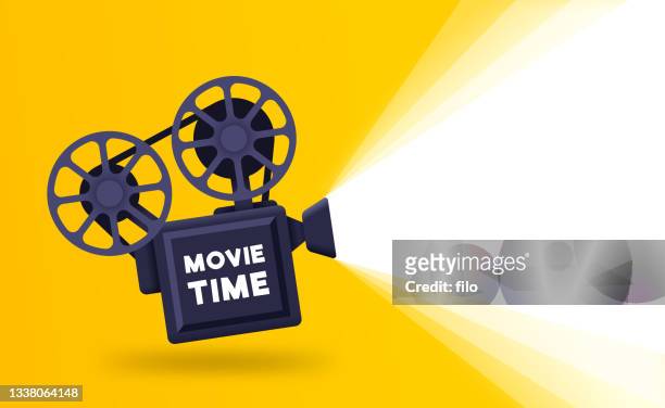 movie time film background - television camera stock illustrations