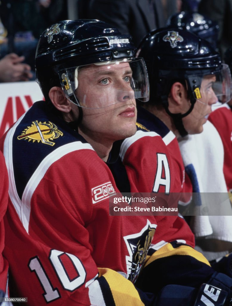 Pavel Bure of Russia and Right Wing for the Florida Panthers looks