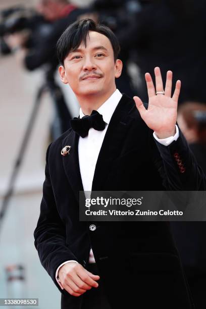 Chang Chen attends the red carpet of the movie "Dune" during the 78th Venice International Film Festival on September 03, 2021 in Venice, Italy.