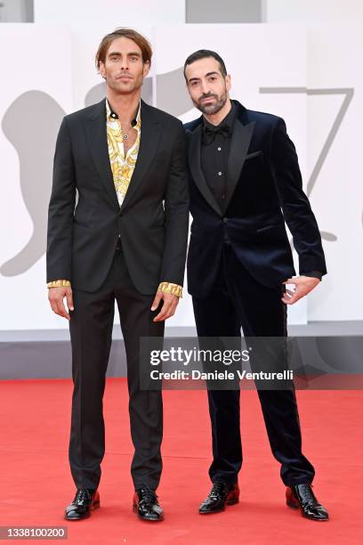 Jon Kortajarena and Mohammed Al Turki attend the red carpet of the movie "Dune" during the 78th Venice International Film Festival on September 03,...
