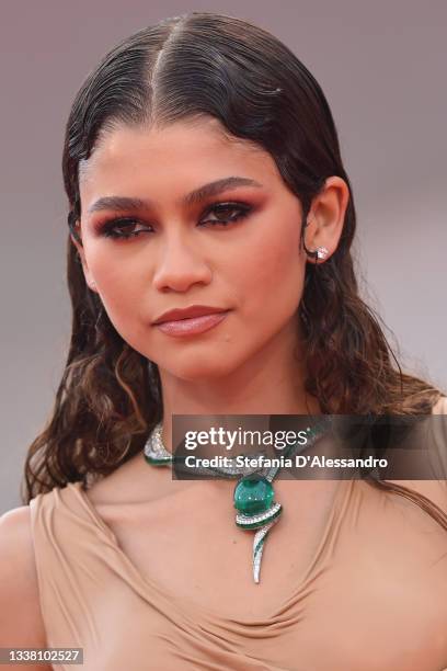 Zendaya attends the red carpet of the movie "Dune" during the 78th Venice International Film Festival on September 03, 2021 in Venice, Italy.