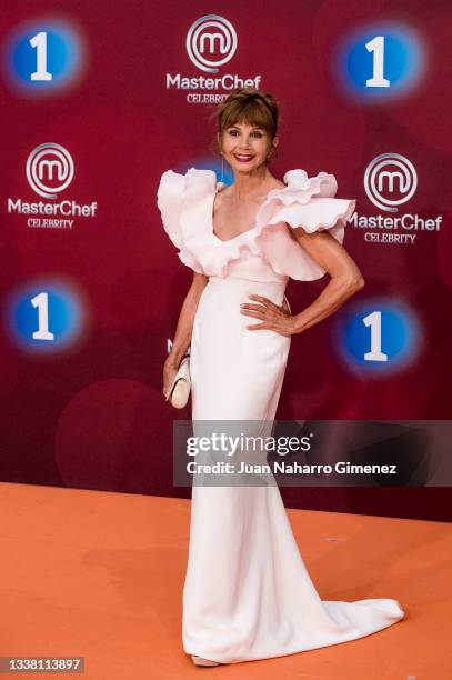 Victoria Abril attends 'Masterchef Celebrity 6' photocall at Palacio de Congresos Europa during the FesTVal 2021 on September 03, 2021 in...