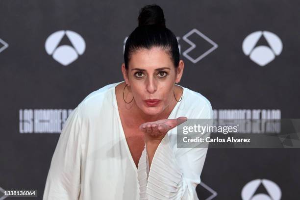 Actress Neus Sanz attends 'Los Hombres de Paco' premiere at the Europe Congress Palace during day 4 of the FesTVal 2021 on September 03, 2021 in...