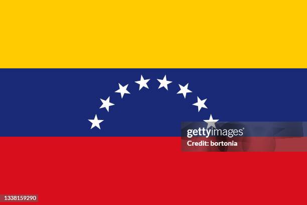 bolivarian republic of venezuela flag - venezuelan culture stock illustrations