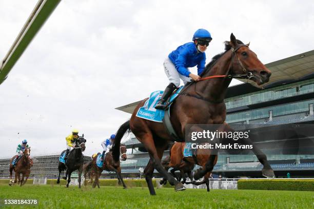 Rachel King on Brigantine wins race 4 the Cleanaway Handicap during Sydney Racing at Royal Randwick Racecourse on September 04, 2021 in Sydney,...