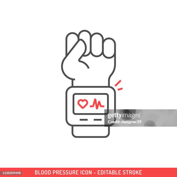 blood pressure icon editable stroke vector design. - 血壓計 幅插畫檔、美工圖案、卡通及圖標