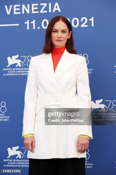 Ruth Wilson attends the photocall of "True Things" during the 78th Venice International Film Festival on September 04, 2021 in Venice, Italy.