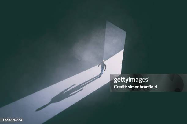 Walking Through The Doorway Into Darkness, Foto de stock