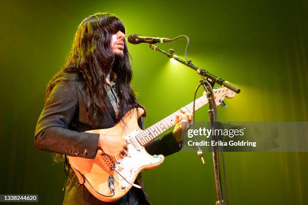 Mark Speer of Khruangbin performs at Brooklyn Bowl Nashville on September 03, 2021 in Nashville, Tennessee.