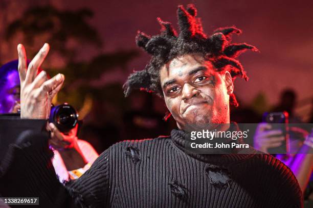 Kodak Black performs at the Miami Benefit concert for Haiti at Oasis Wynwood on September 03, 2021 in Miami, Florida.