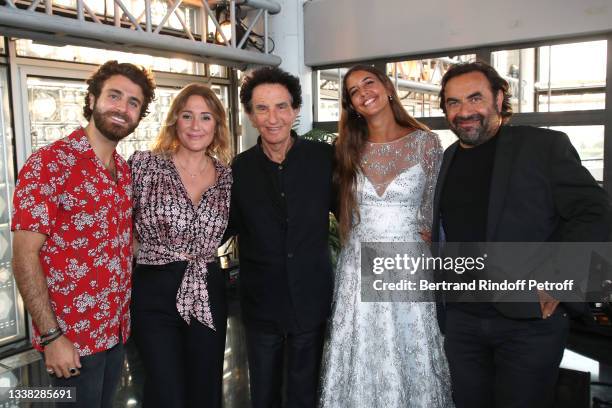 Guitarist Albert Tawil, Daniela Lumbroso, President of Institut du Monde Arabe Jack Lang, Mezzo soprano Farrah El Dibany and Andre Manoukian attend...