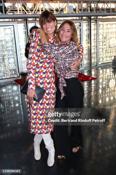 Laury Thilleman and Daniela Lumbroso attend the Oriental Song Festival at Institut du Monde Arabe on September 03, 2021 in Paris, France.