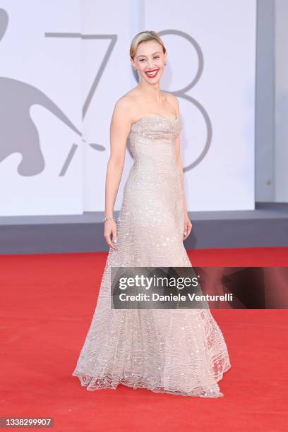 Venezia78 Jury Member Sarah Gadon attends the red carpet for the "Competencia Oficial" screening during the 78th Venice Film Festival on September...