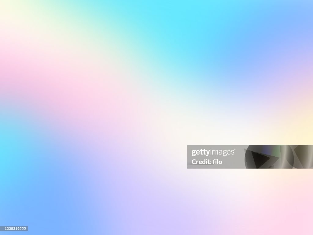 Smooth Blend Rainbow Glow Abstract Background