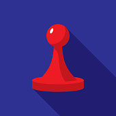 Board Game Piece Icon Flat