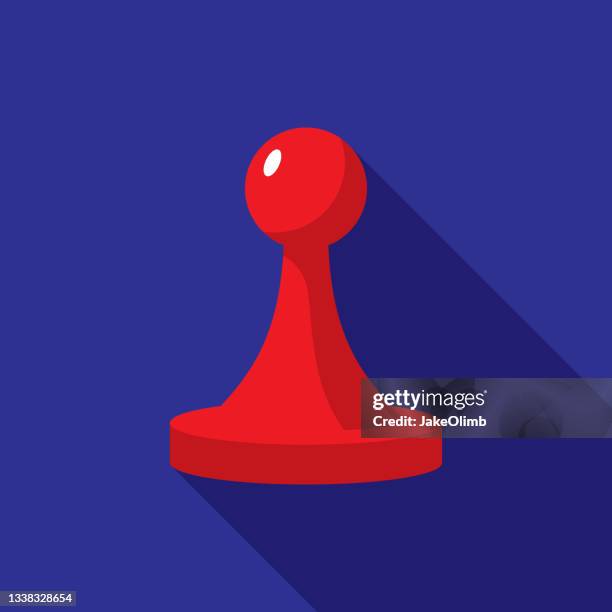 board game piece icon flat - pawn chess piece stock illustrations