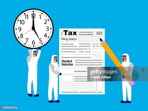 tax time - tax time stock illustrations