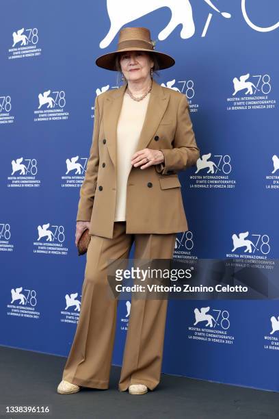 Dominique Sanda attends the photocall of "Il Paradiso Del Pavone" during the 78th Venice International Film Festival on September 05, 2021 in Venice,...