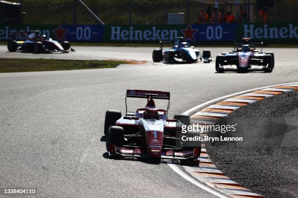 Dennis Hauger of Norway and Prema Racing drives during race 3 of Round 6:Zandvoort of the Formula 3 Championship at Circuit Zandvoort on September...