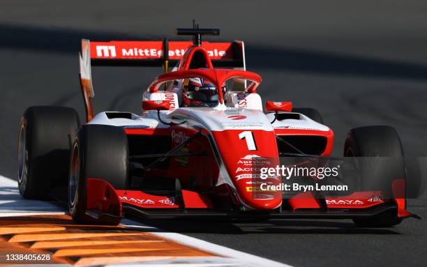 Dennis Hauger of Norway and Prema Racing drives during race 3 of Round 6:Zandvoort of the Formula 3 Championship at Circuit Zandvoort on September...