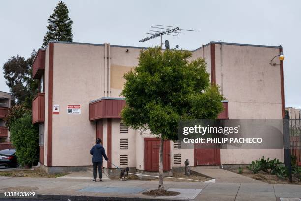 The Freedom House low-income affordable housing is pictured in the Fillmore district of San Francisco, California on June 27, 2023. The idea of...