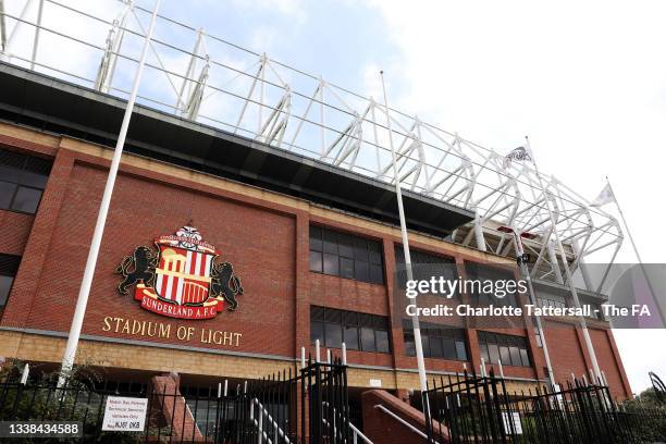 General view outside the stadium prior to the Barclays FA Women's Championship match between Sunderland and Blackburn at Stadium of Light on...