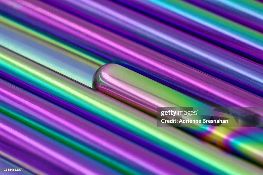 Colorful Titanium-Coated Rods