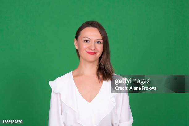 portrait of beautiful woman - chroma key stock pictures, royalty-free photos & images