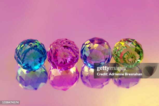 gems lineup - clear quartz stock pictures, royalty-free photos & images