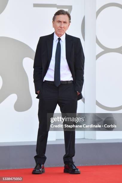 Tim Roth attend the red carpet of the movie "Sundown" during the 78th Venice International Film Festival on September 05, 2021 in Venice, Italy.