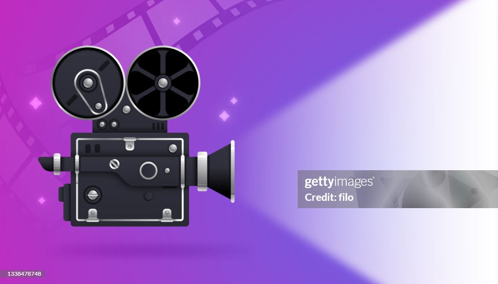 Movie And Film Camera Background High-Res Vector Graphic - Getty Images