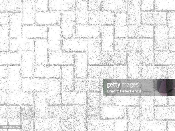 brick road grunge texture. black dusty scratchy pattern. abstract grainy background. vector design artwork. textured effect. crack. - metall 幅插畫檔、美工圖案、卡通及圖標