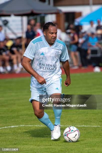 Aílton during the Bachmair Weissach VIP Charity Football Match at Stadion am Birkenmoos on September 05, 2021 in Rottach-Egern, Germany.