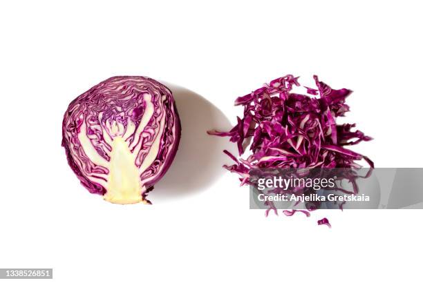 red cabbage. - purple cabbage stock pictures, royalty-free photos & images