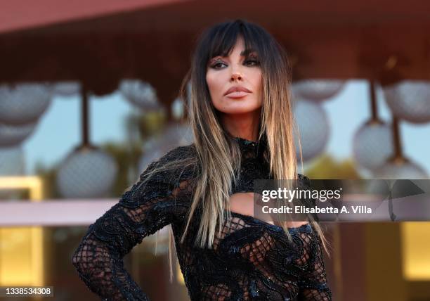 Madalina Ghenea attends the red carpet of the "Kineo Prize" during the 78th Venice International Film Festival on September 05, 2021 in Venice, Italy.