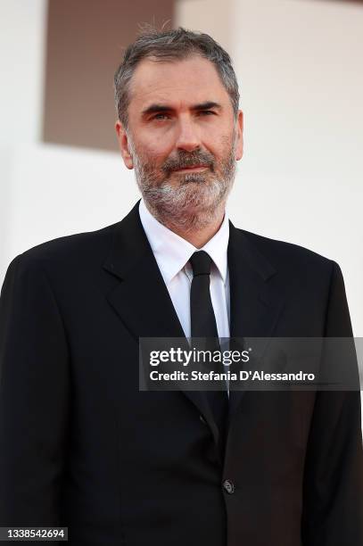 Xavier Giannoli attends the red carpet of the movie "Illusions Perdues" during the 78th Venice International Film Festival on September 05, 2021 in...