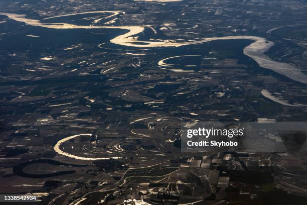 mississippi river and oxbows - oxbow bend stock pictures, royalty-free photos & images