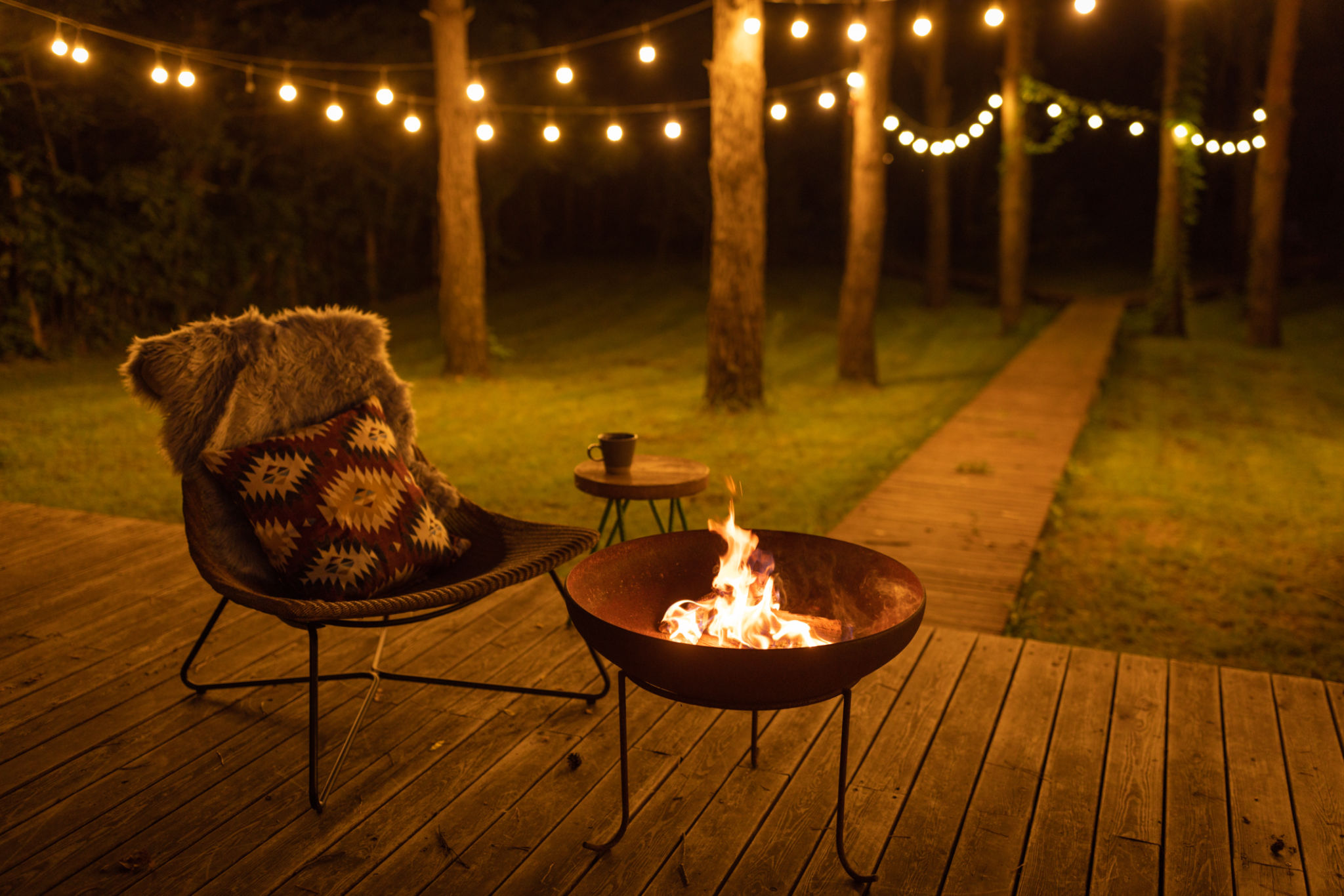 cozy fire pit