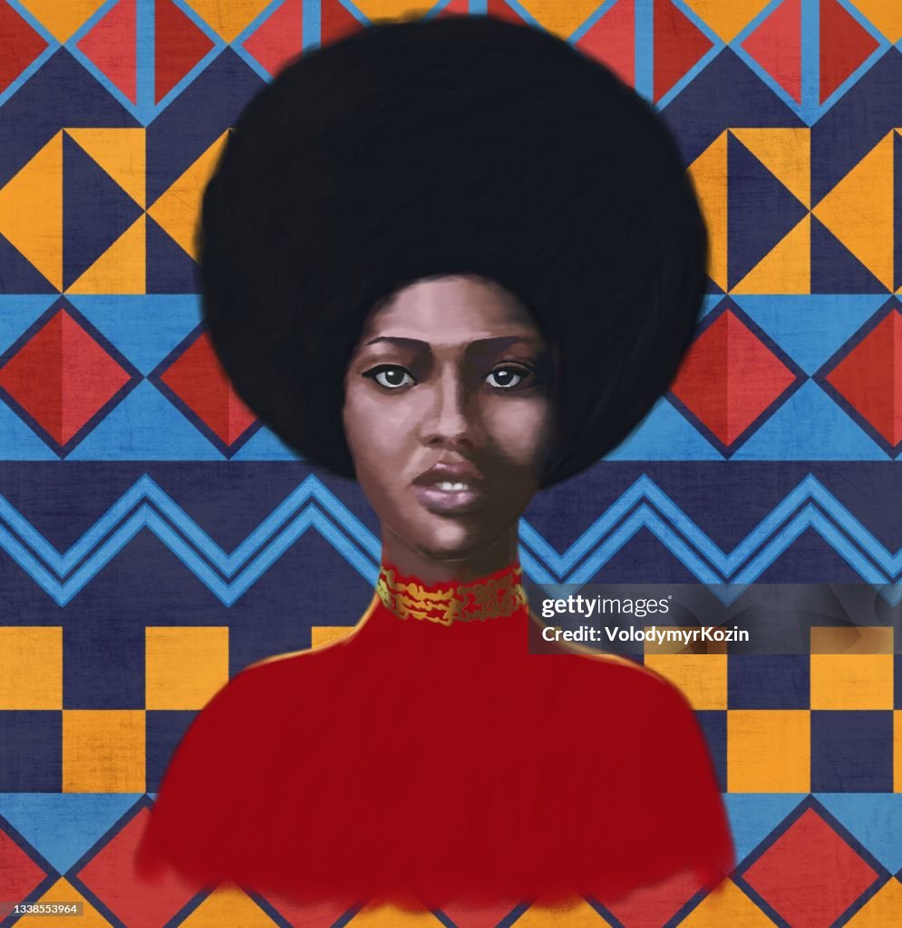 Ritratto di una giovane donna di tipo africano Falashi