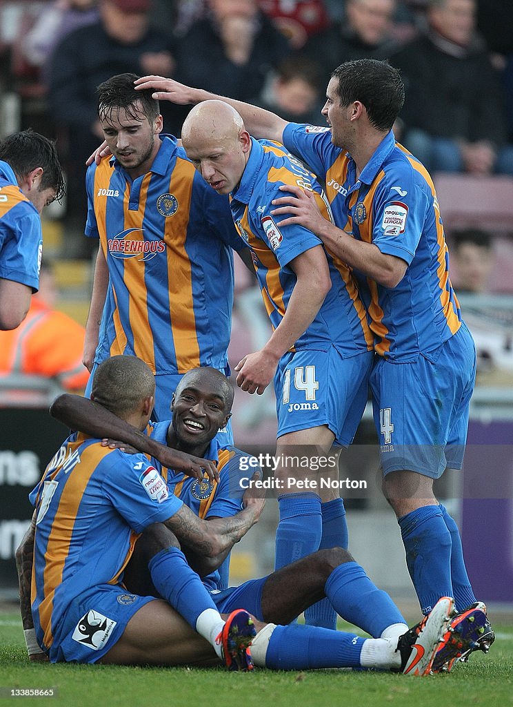 Northampton Town v Shrewsbury Town - npower League 2