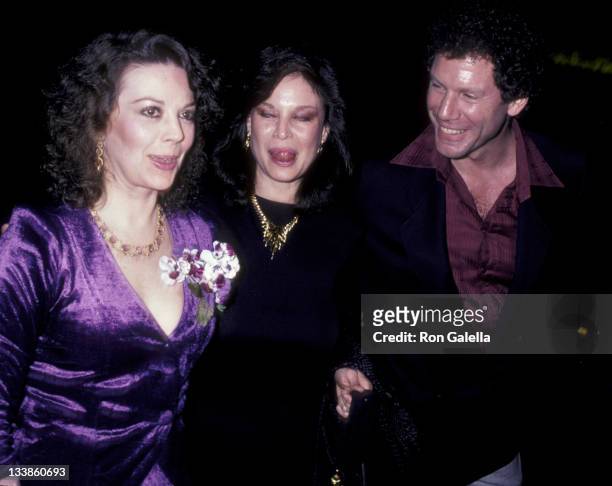 Actress Natalie Wood, Lana Wood and Allen Feinstein attend the screening of "Dark Eyes" on March 23, 1981 at the Beverly Theater in Beverly Hills,...