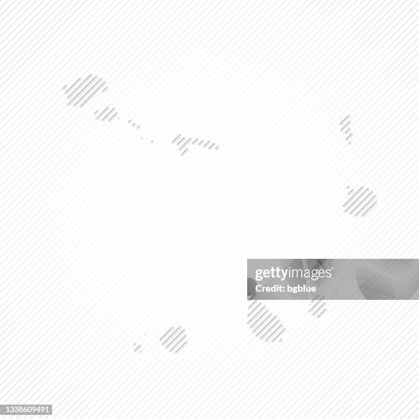 stockillustraties, clipart, cartoons en iconen met cape verde map designed with lines on white background - praia