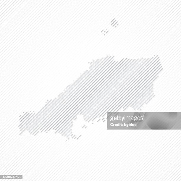 chugoku map designed with lines on white background - hiroshima city stock illustrations