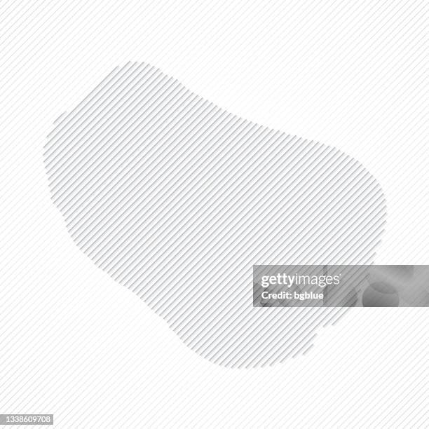 clipperton island map designed with lines on white background - lagoon stock illustrations